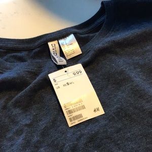 Navy blue T-shirt long or dress